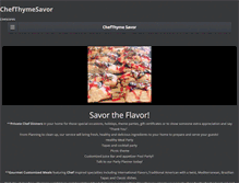 Tablet Screenshot of chefthymesavor.com